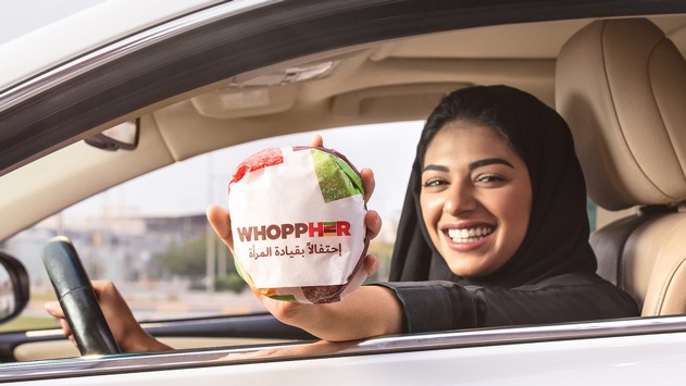 BURGER KING® feiert Saudi-Arabiens Frauen hinterm Steuer