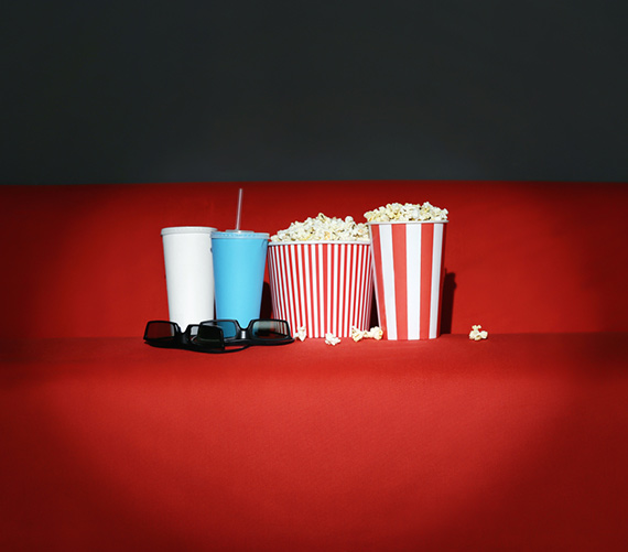 Popcorn im Kinosaal