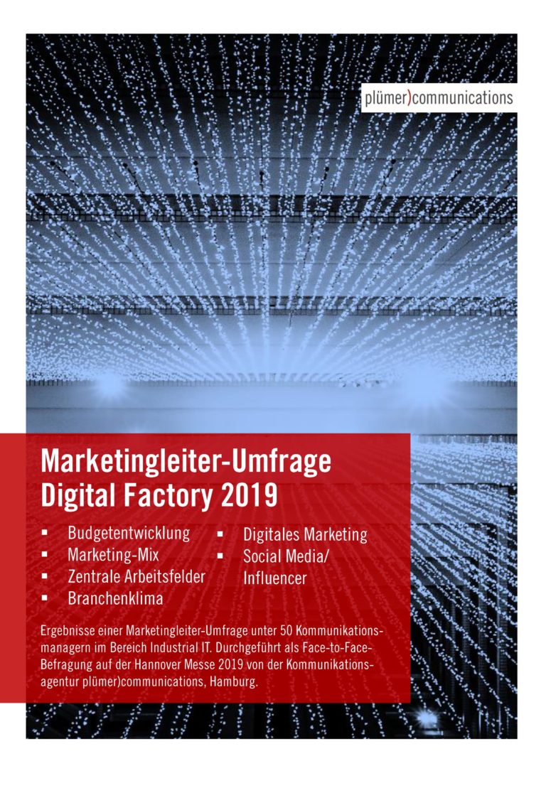 SCR_Marketing-Umfrage_Digital Factory_ 2019_plümercommunications