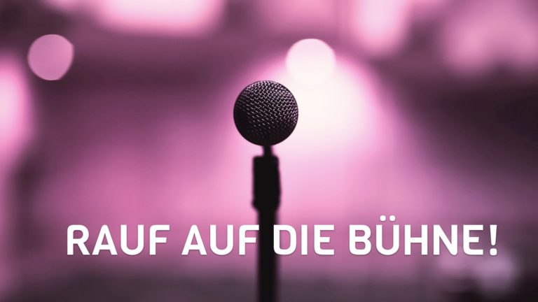 Rauf auf die Bühne!