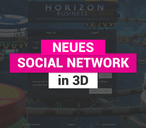Neues soziales Netzwerk in 3D ab Mitte Dezember online